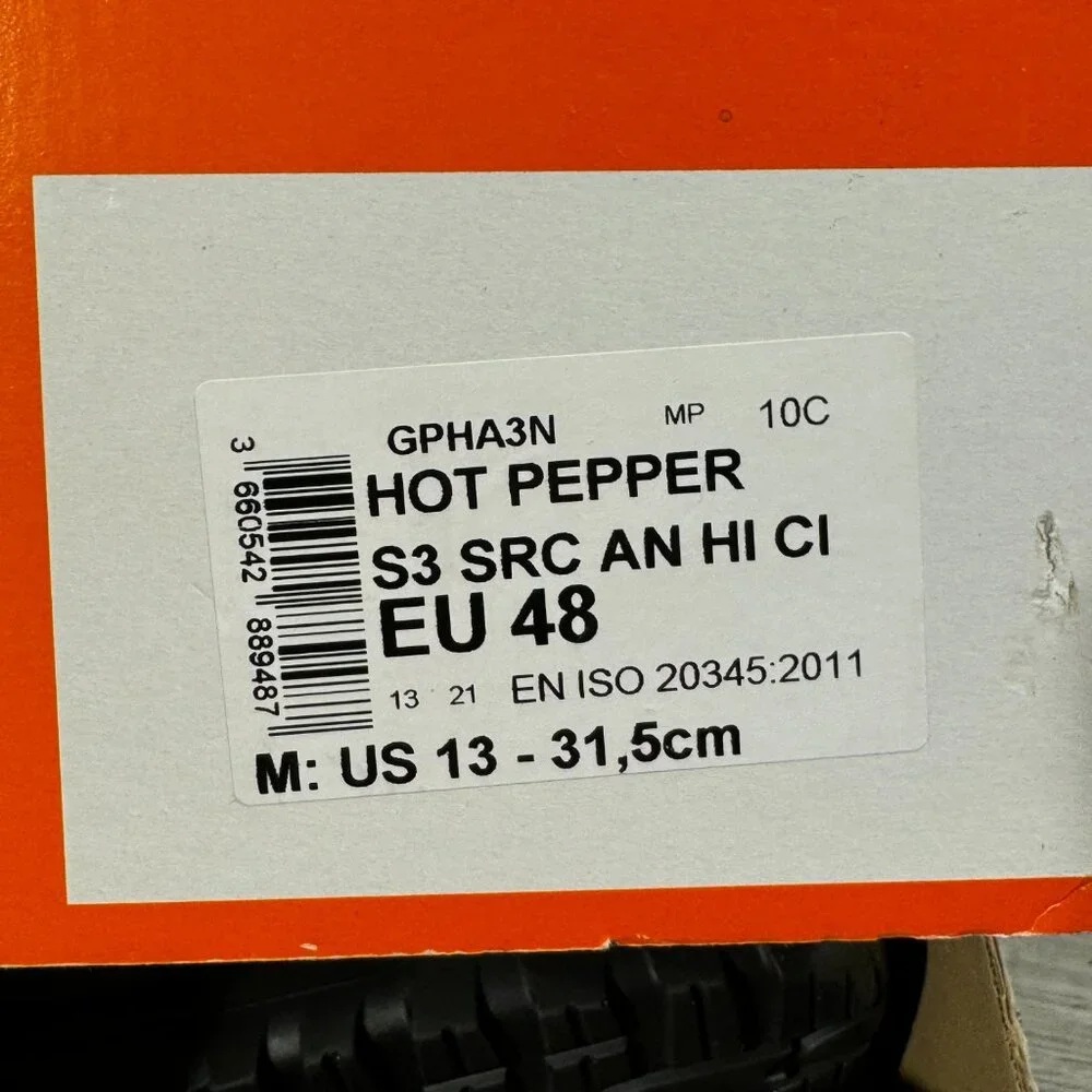GASTON MILLE INC Heavy Industry Work Boots Size 13 Work Shoe Hot Pepper‎ GPHA3N